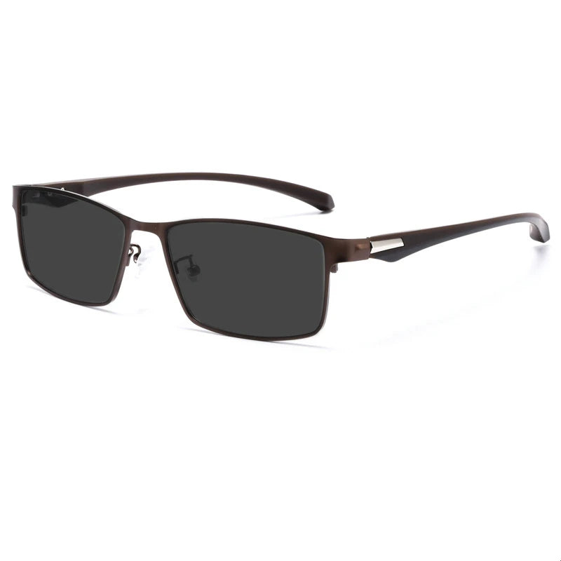 LOERHUNAR Brand Design for Men's Retro Business Myopia Sunglasses with Diopter 0 -0.75 -1.0  -1.5 -1.75 -2.0 -2.5 -3.0 to -6.0
