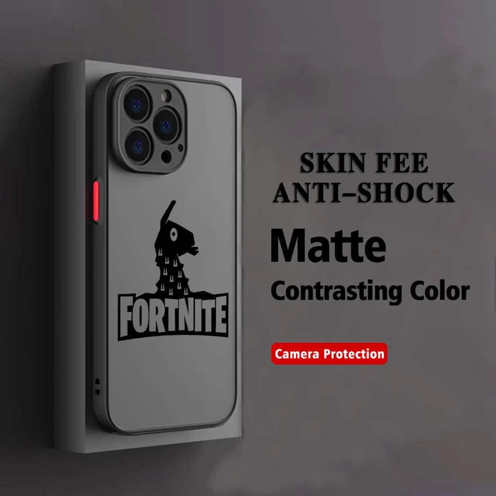 Hot Game F-Fortnite Phone Case For Xiaomi Redmi Note 14 13 12 12S 11 11S 10 10S 9T 9S 8 7 Pro Plus 4G 5G Matte Clear Back Cover