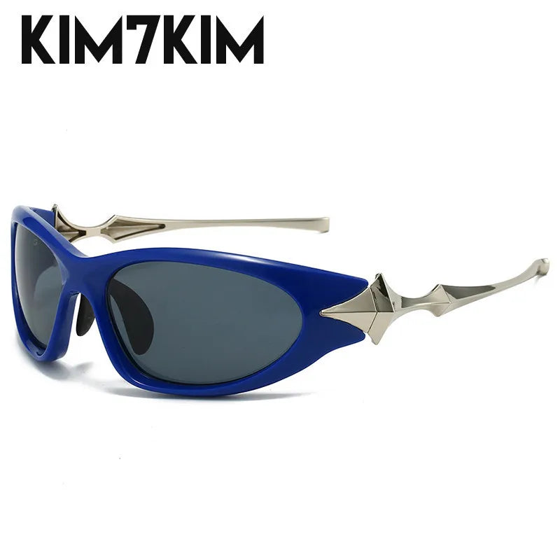 Steampunk Y2k Sport Sunglasses Women 2026 Luxury Men Sun glasses For Female 2000's Futuristic Goggles Eyewear Accessories Lenses