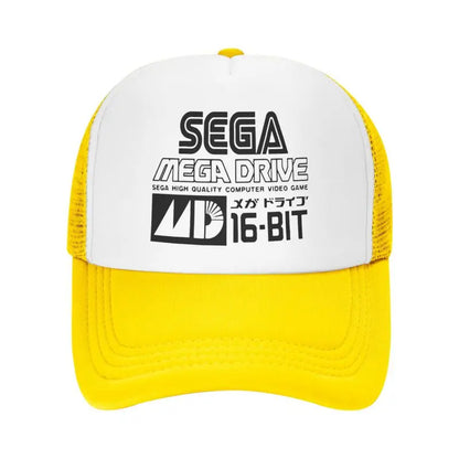 Sega Mega Drive Mesh Baseball Cap Unisex Hip-Hop Snapback Caps Summer Breathable Sun Visor Hat Trucker Adjustable Hats