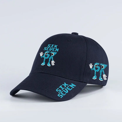 Retro '67 rajzfilm mintás baseball sapka – Állítható, lapos karimájú sapka – Unisex utcai divat, hip-hop napellenző sapka – Dad Hat