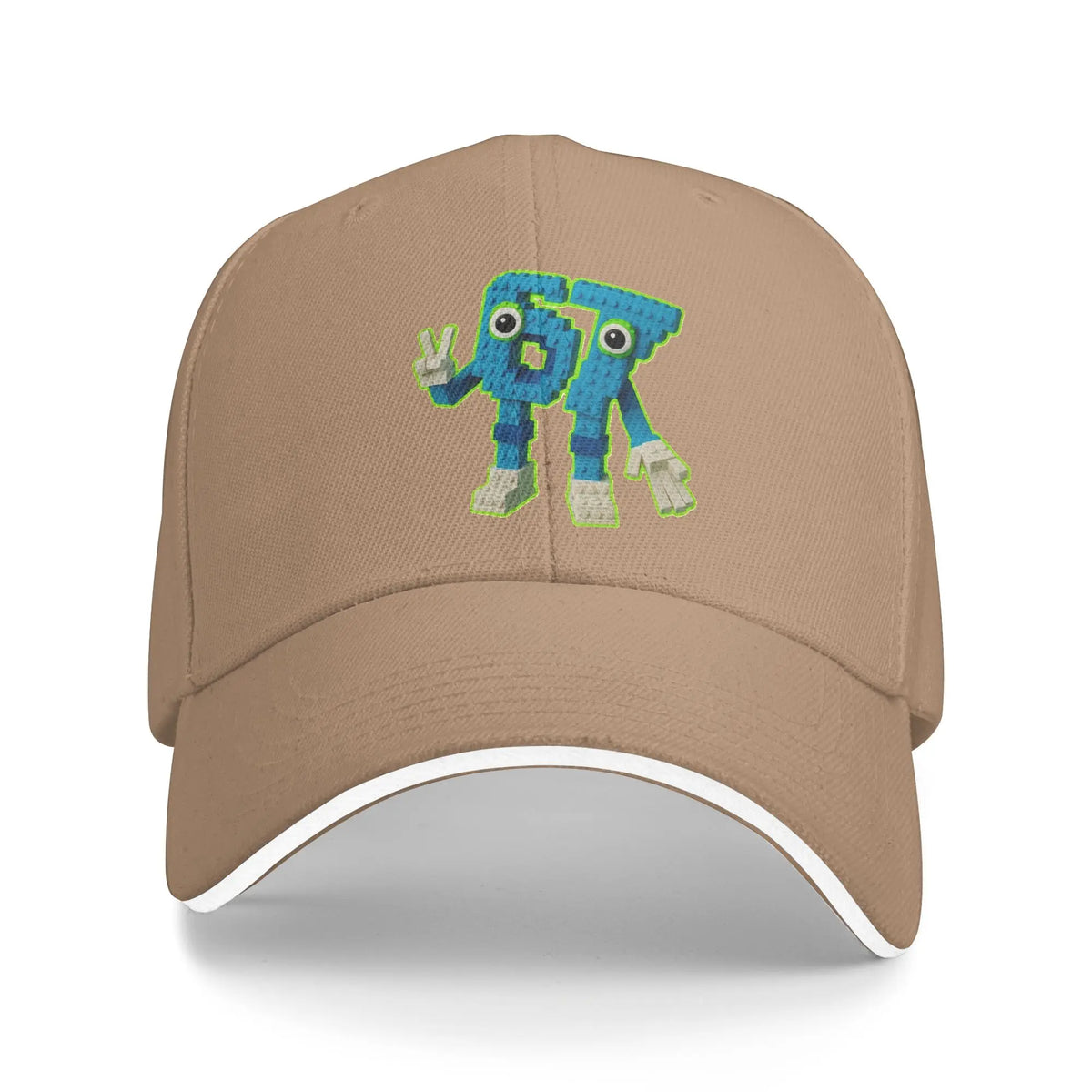 67 Czapka baseballowa z motywem memowym „Brainrot” – czapka typu trucker na lato, czapki sportowe na świeżym powietrzu, czapki hip-hopowe, czapki baseballowe unisex
