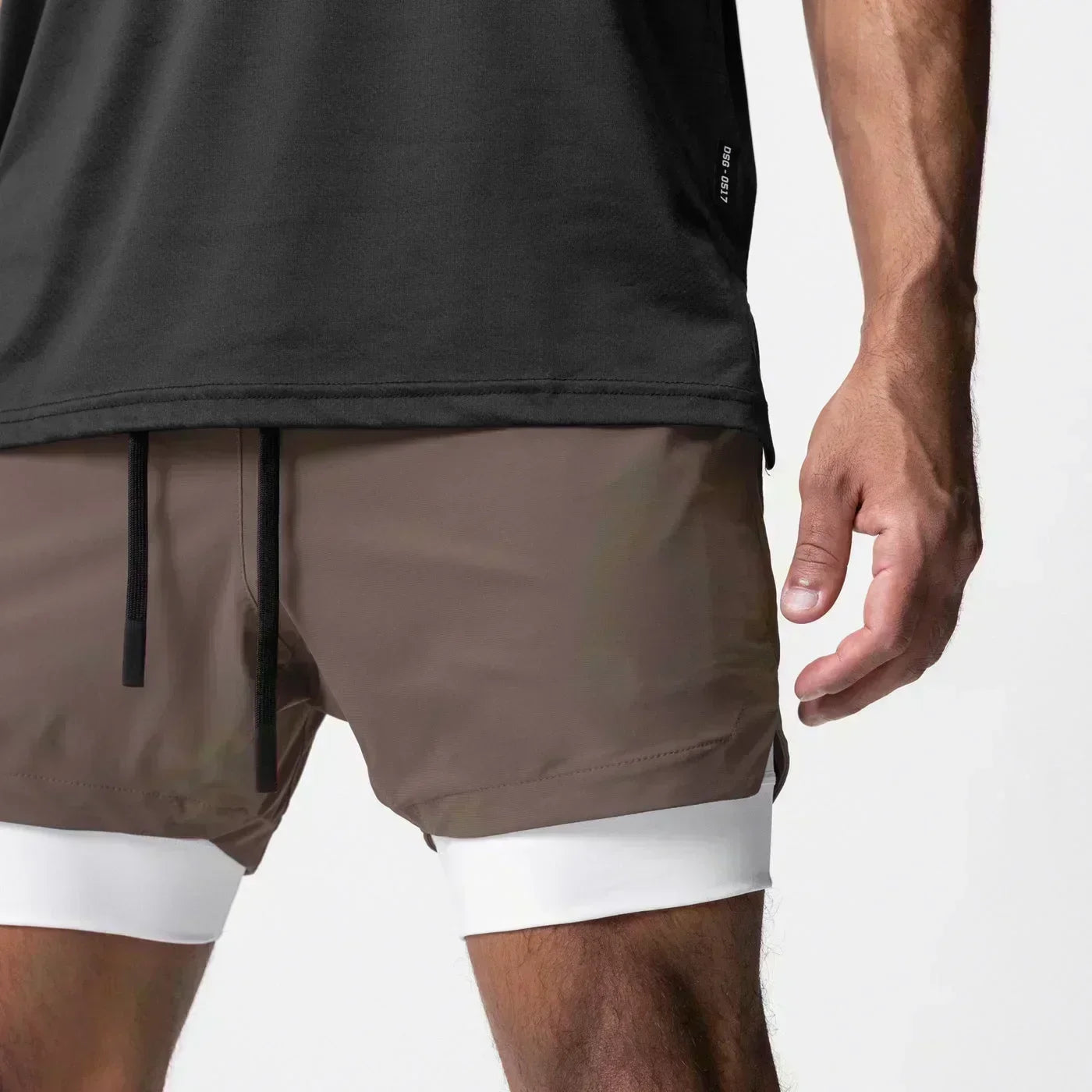 Anime Demon Slayer Gym Shorts Man Quick Dry Pants Double-layer 2 in 1 Shorts Y2k Sportswear Summer 2026 Breathable Streetwear