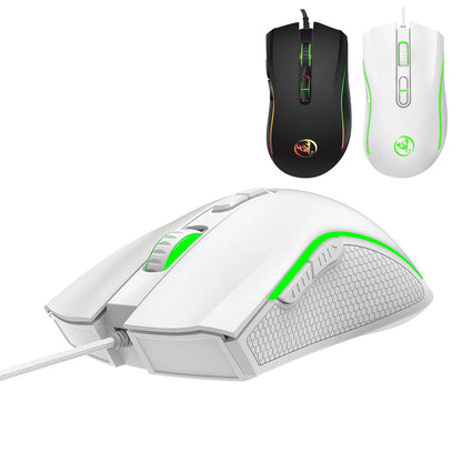 HXSJ A869 Wired Gaming Mouse RGB Optical Ergonomic Gaming Mouse with 3200 DPI, 7 Programmable Buttons, USB Gaming Mouse for PC & Laptop
