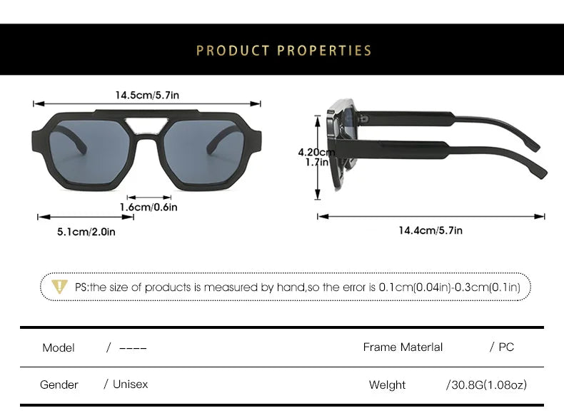 Fashion Pilot Oversized Sunglasses For Women New Double Bridges Sun Glasses Female Retro Square Leopard Purple Eyewear Trendy