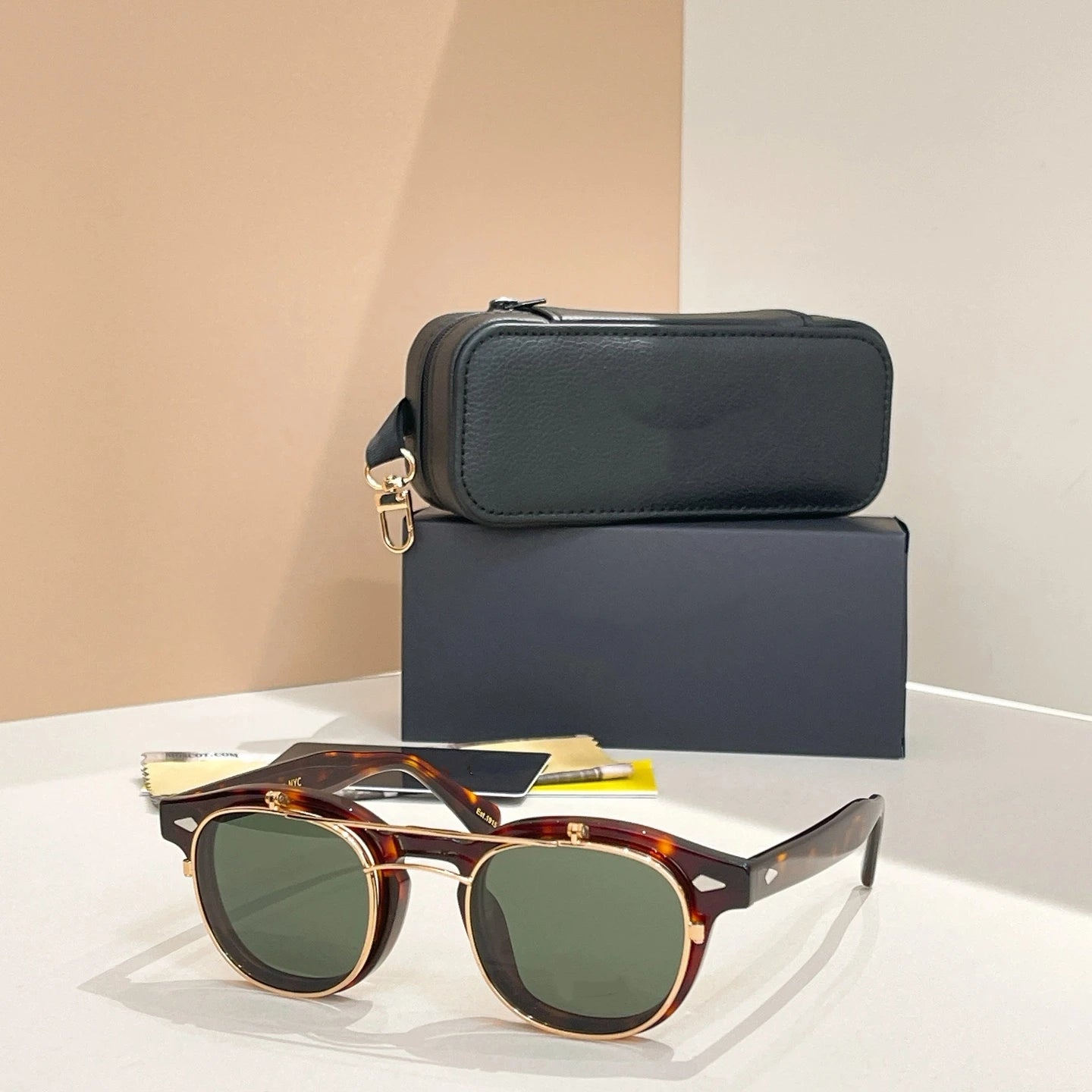 Authentic Johnny Depp LEMTOSH Premium Trendy Polarized Men Women Sun Glasses Vintage Acetate Frames Square Male Couple Eyewear