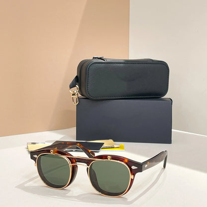 Authentic Johnny Depp LEMTOSH Premium Trendy Polarized Men Women Sun Glasses Vintage Acetate Frames Square Male Couple Eyewear
