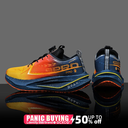 Men Marathon Running Shoes Carbon Board Speciality Sports Breathable Lightweight Women's Comfortable Athletic Nonskid Sneakers