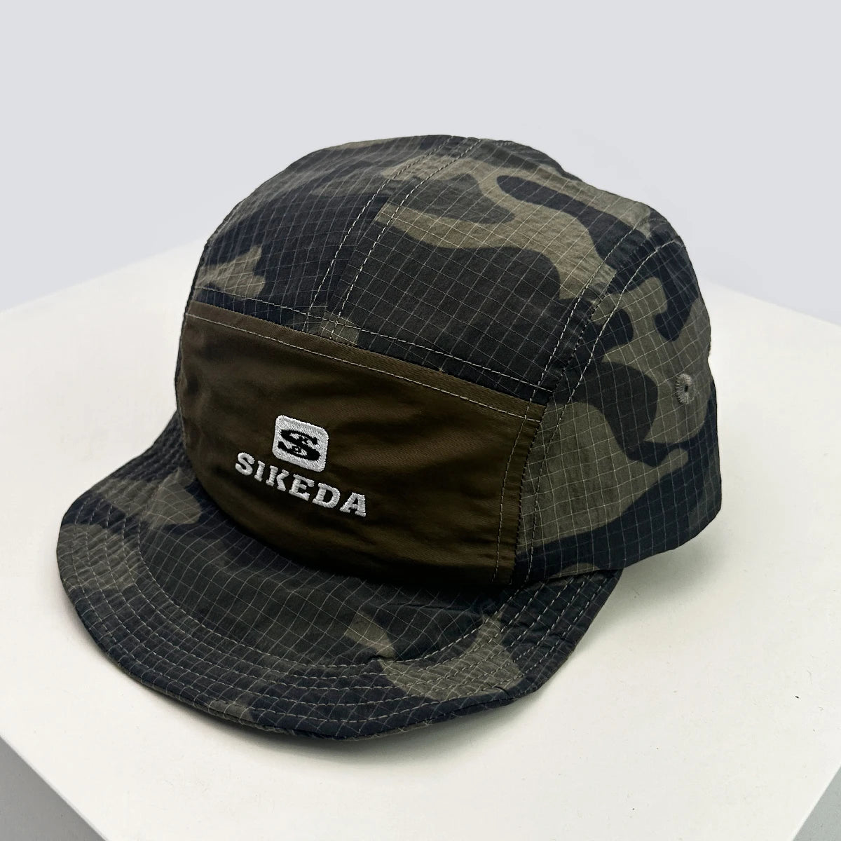 Unisex CAMO brzo sušeće vezene bejzbol kape s kapuljačom, s blokovima boja, prozračne, personalizirane, s izbočenim vrhom, višenamjenske