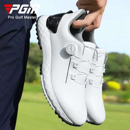 PGM golf-sneakers til herrer – komfortabel støddæmpning, drejeknap-snørebånd, vandtætte og skridsikre, med højdeøgning XZ408