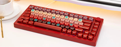 Teclado mecânico gaming AKKO 5075 X Veekos K75, teclado 75% RGB, hot swap 3/5 pinos, com fios, personalizado, com botão rotativo e gasket