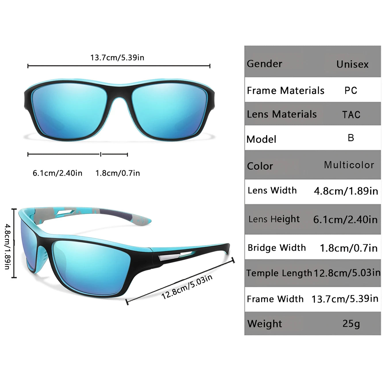 Men Women Polarized Cycling Sunglasses Outdoor Driving Hiking Eyewear Fishing Anti-glare UV400 Protection Sun Glasses