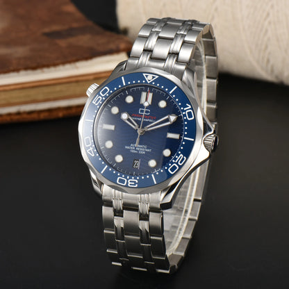 DWAYNE CAMPBELL Top-Luxus-NH35-Automatikuhr für Herren, mechanisch, Keramiklünette, wasserdichte klassische Business-Armbanduhr