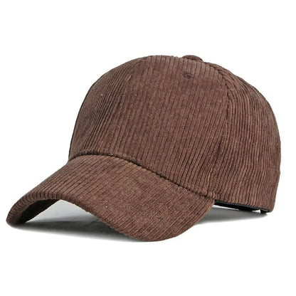 Unisex kordbársony baseball sapka, állítható napellenző sapka, hiphop sapka, férfiaknak