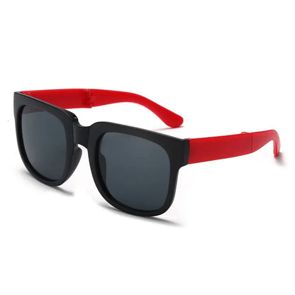 Fashion Kids Folding Sunglassess New Ultralight Candy Color Children Sun Glasses Portable Square Frame Eyewear for Girls Boy