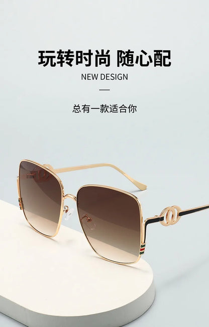 Square Frame Polarized Sunglasses for Men Women Design Fashion Trend Sunscreen Alloy UV400 Sun Glasses Unisex Eyewear 2026