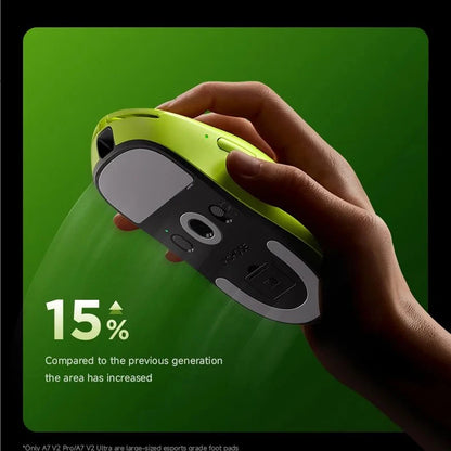 MCHOSE A7 V2 Ultra / Pro könnyű vezeték nélküli gamer egér, dupla 8000Hz, PAW3950 TI, 42000DPI – PC-s e-sport játékosoknak