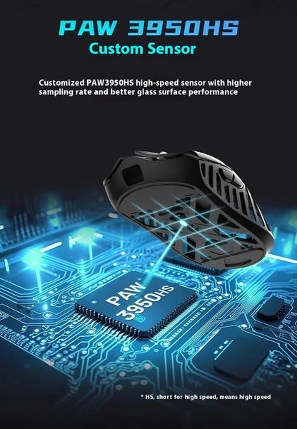 WLmouse Beast X Max Wireless Gaming Mouse with PAW3950HS Sensor, Magnesium Alloy, 8K Polling Rate, Ultra-Lightweight Wireless Gaming Mouse