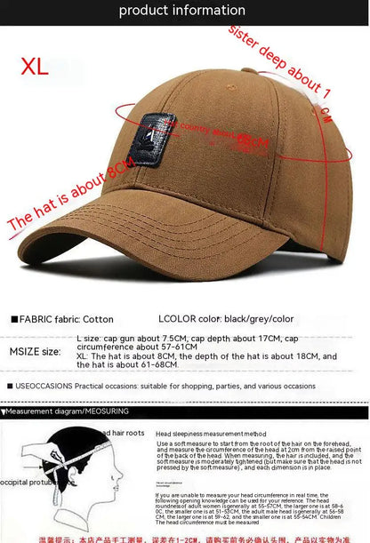 Big Head Man Plus Size Baseball Cap Summer Cotton Mesh Trucker Hat 3d Large Size Snapback 56-60cm 60-68cm OVERSIZE