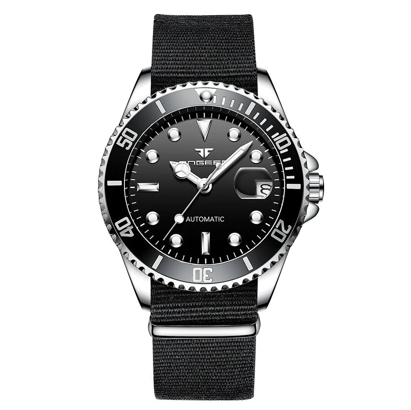 Mechanické náramkové hodinky BINBOND pro muže, luxusní, s luminiscenčními ručičkami, vodotěsné, s automatickým nátahem, s tourbillonem, skeletové