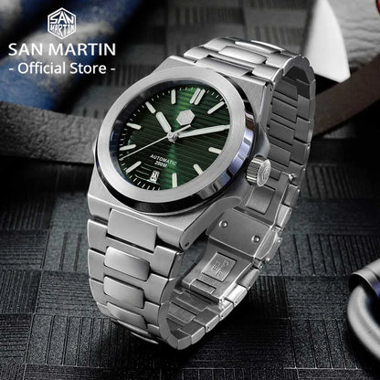 San Martin 42mm Top Band Men Diving Watch Fashion Classic Luxury Automatic Mechanical Watches Sapphire Waterproof 200m Relogio
