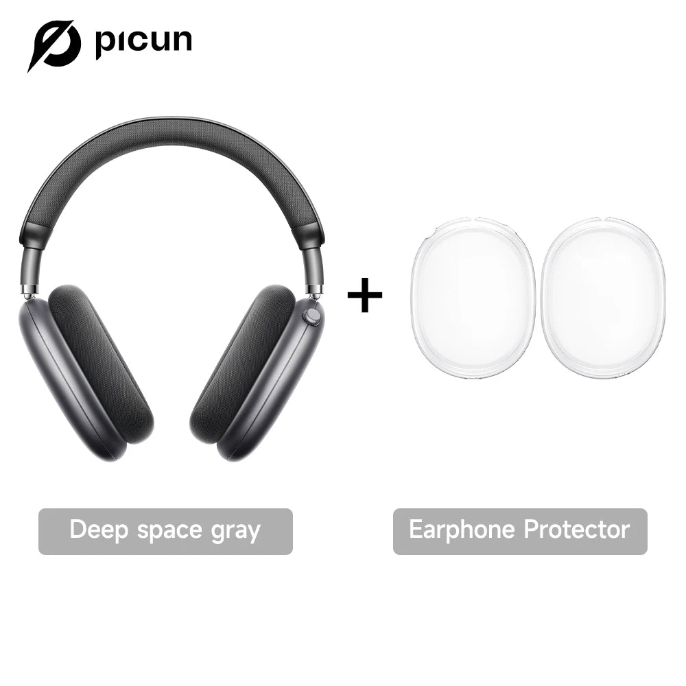 Picun F8 Pro ANC Wireless Headphones with 3D Spatial Audio, Bluetooth 5.4 Head Tracking, -52dB Noise Cancelling, HiFi Gaming Headset