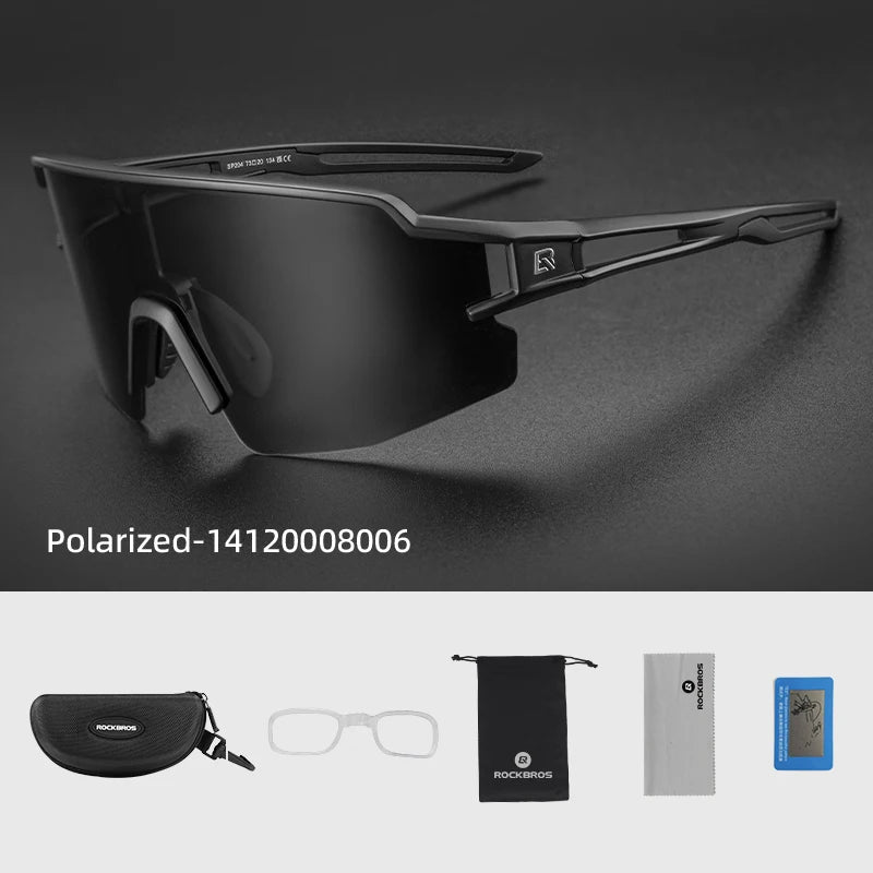 ROCKBROS Cycling Glasses Photochromic Glasses Bicycle Glasses Eyewear Goggles Windproof Bicycle Outdoor Sports Sunglasses