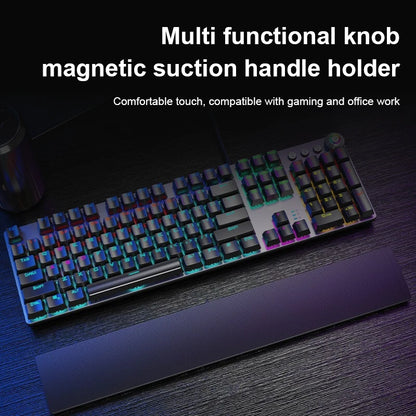 Teclado Mecânico AULA F2088 com Fio para Gaming, Botão Multifuncional, 104 Teclas, Retroiluminação Magic, Programação Macro, Compu