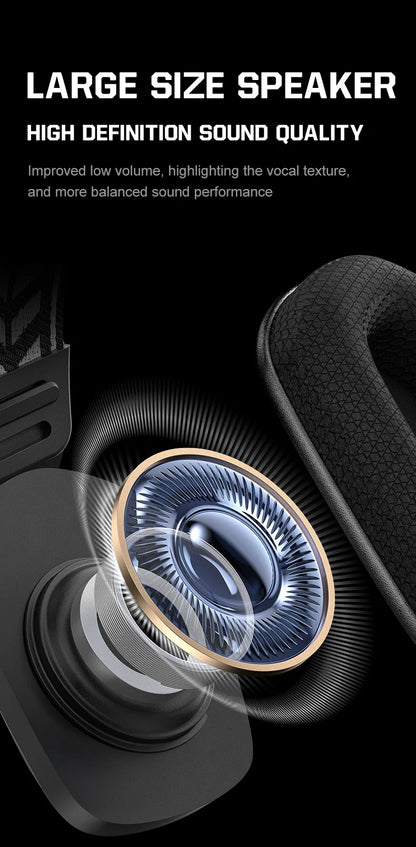 Auscultadores Gaming Sem Fios ONIKUMA GT828 Bluetooth 5.3 RGB com Microfone, Cancelamento de Ruído e Ligação em 4 Modos para PC, PS5 e Portátil