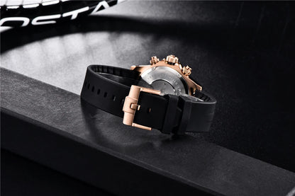 PAGANI DESIGN V2 40MM Quadrante meteorite Orologio da uomo al quarzo Cronografo retro in zaffiro Orologio impermeabile da uomo Reloj0 hombr