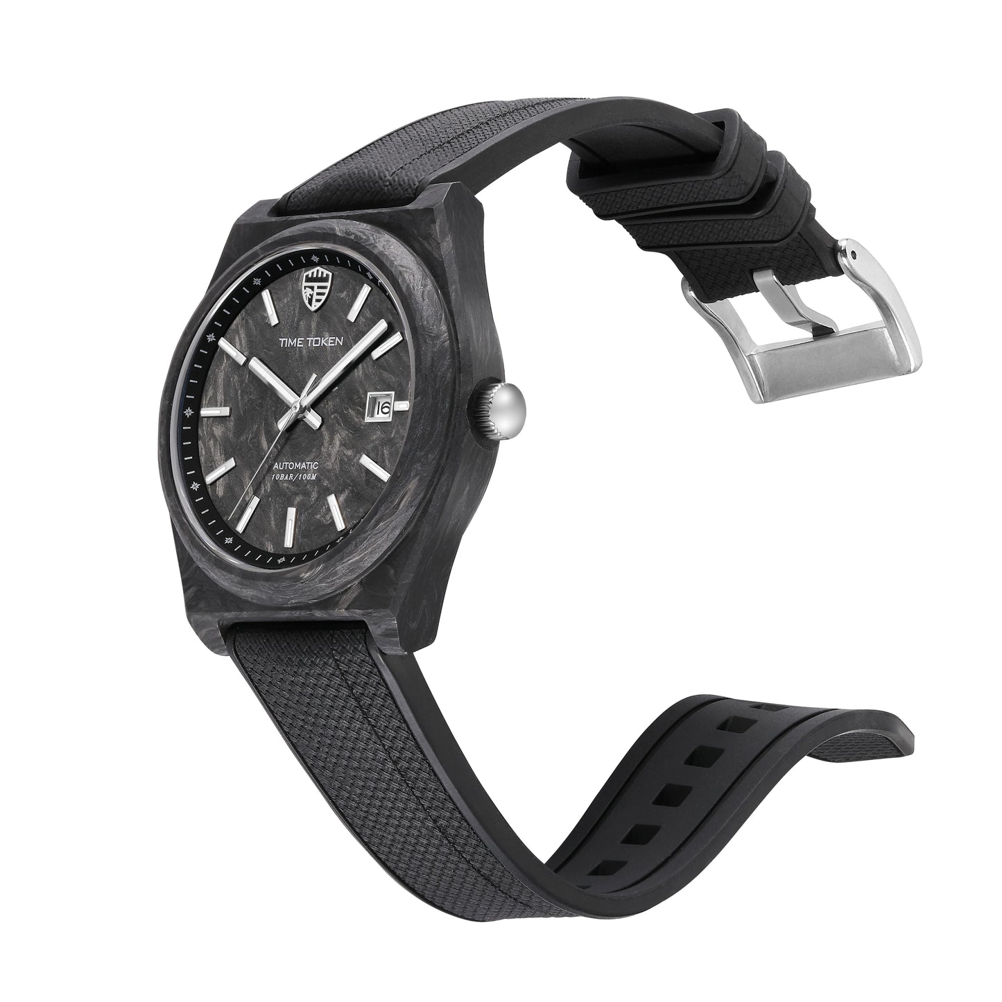 2025 New 40mm Carbon Automatic Watch Luxury 100m Waterproof Diver Watches automatic movement Diver Men Watch