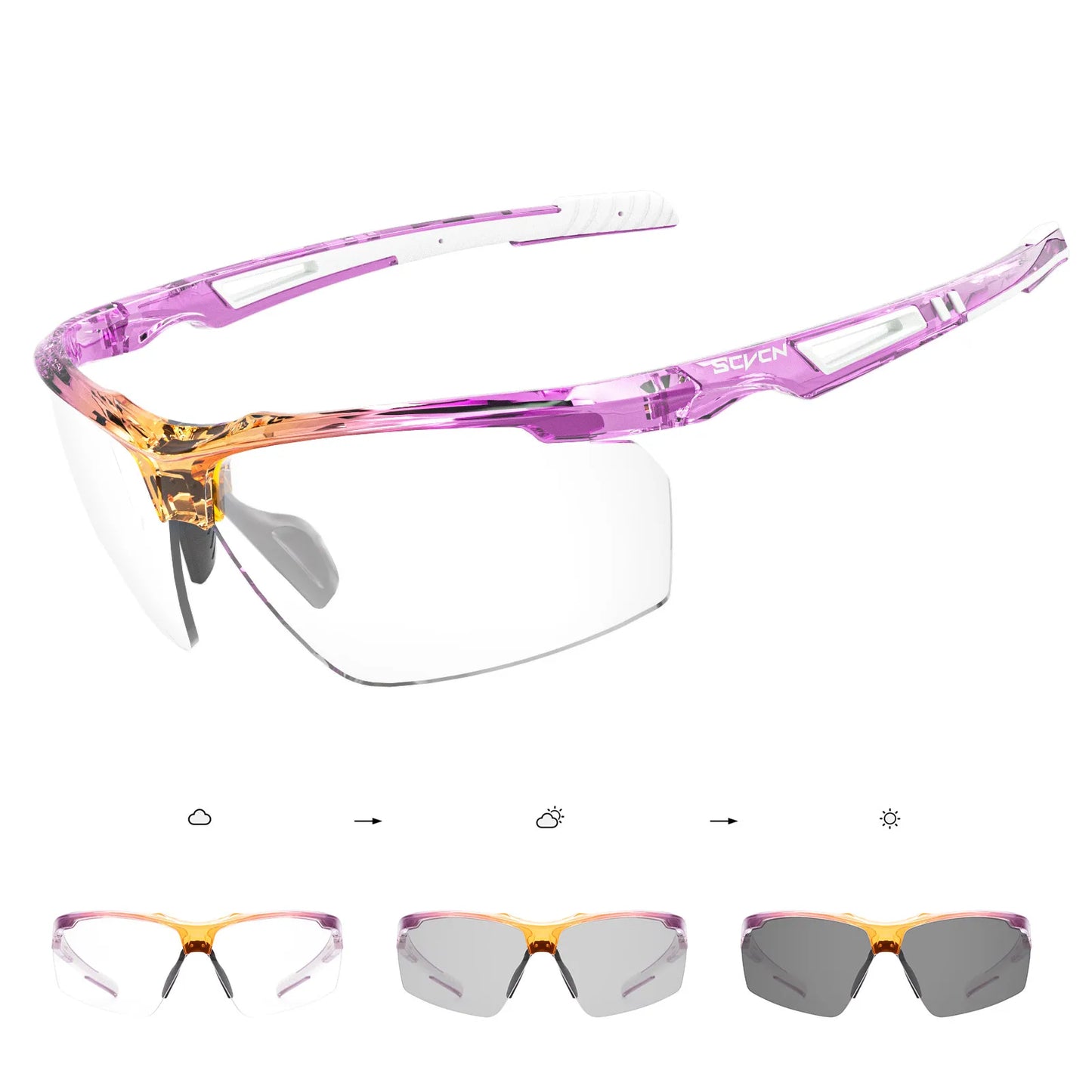 SCVCN-Polarized Cycling Glasses Running Sunglasses UV Protection Bicycle Sports MTB Road Bike Eyewear for Women Cycle Goggles