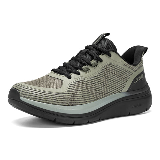 Fittington Walking Shoes for Men Extra Wide Sneakers Comfortable Lightweight Running Sport Shoes with Arch Support For Flat Feet