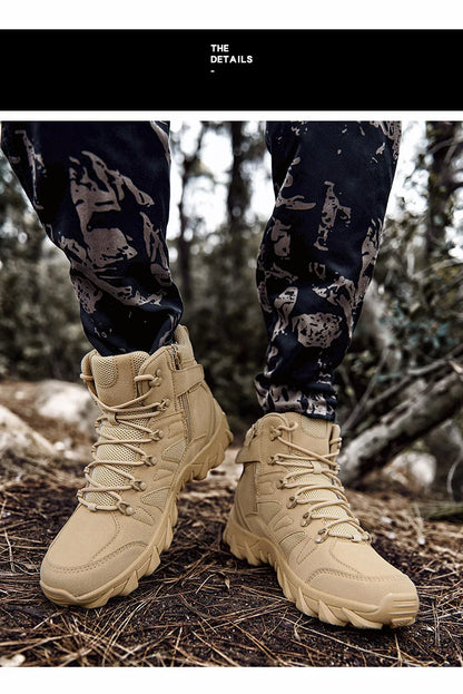 Uppgraderade taktiska strids- och träningskängor för män – utomhus, camping, slitstarka, snabb respons, vandringsskor, fiske, jakt och sneakers för herrar