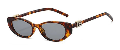 Sexy Cat Eye Sunglasses Women Vintage Small Frame Leopard Sun Glasses Female Black Shades Ladies Fashion Eyewear Oculus De Sol