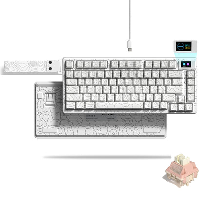 Womier S-K80 75% Keyboard with Color OLED Display Mechanical Gaming Keyboard Hot Swap Keyboard Gasket Mount RGB Custom Keyboard