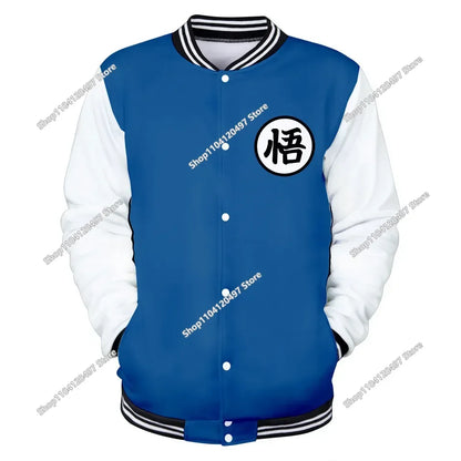 Dragon Ball Goku Kid Men Zipper Hoodie Cartoon Japan Style Anime Women Sweatshirt 2025 New Fashion Children Jackets Coat