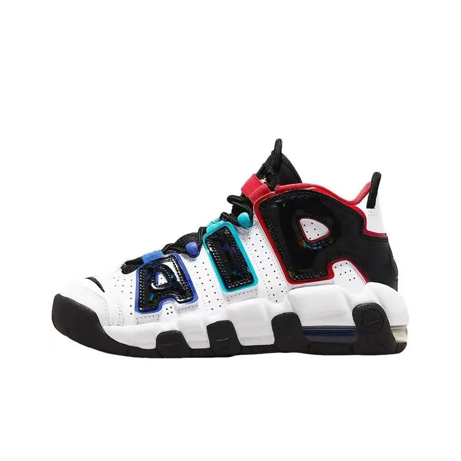 Nike Air More Uptempo leather, trendy, shock-absorbing mid-cut sneakers DQ6200-001