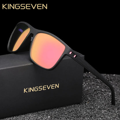 KINGSEVEN Fashion Polarized Sunglasses For Men UV400 Glasses  Rectangle Eyewear Fishing Driving Glasses Holiday