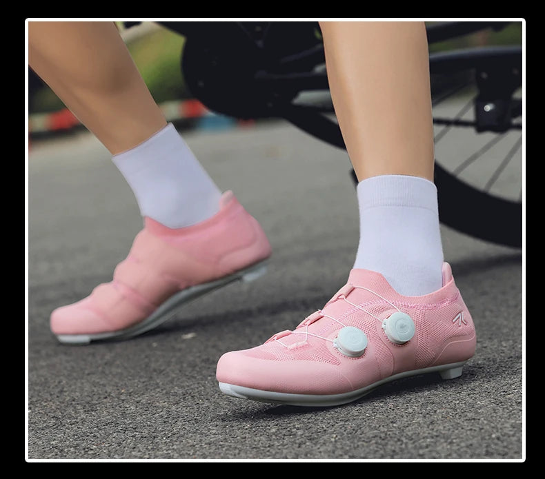 Professional Men Cycling MTB Shoes Route Cleats Speed Road Bike Sneaker Racing Women Flat Bicycle Mountain Spd Biking Footwear