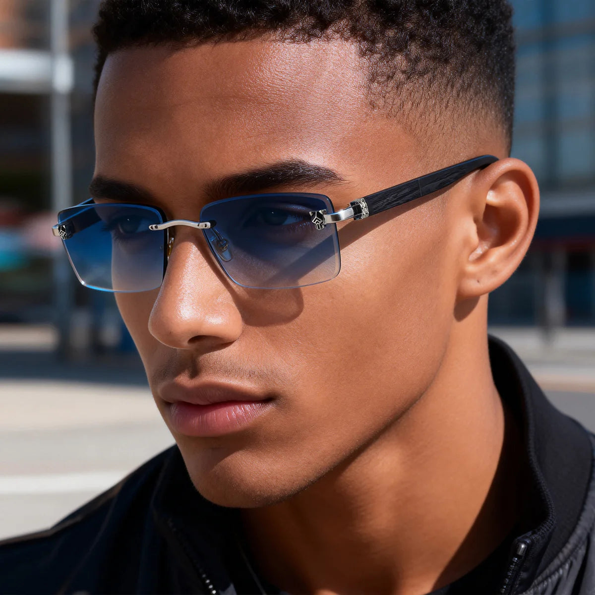 2026 Wooden Rimless Sunglasses Women Trendy Retro UV400 Protection Square Sunglass Men Brand Design Fashion Glasses Dropshipping