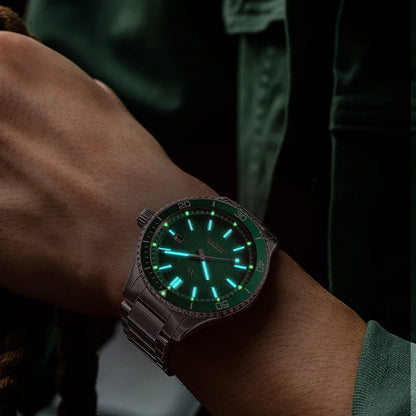 WM Watch Automatic Mechanical Dive Watch Man MIYOTA 8215 Waterproof Stainless Steel Sapphire Welly Merck Diving Watches WM046