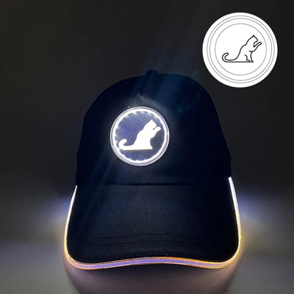 Модерна светеща бейзболна шапка с LED осветление, хип-хоп шапка за бар и клуб, флуоресцентна шапка за мъже и жени, DJ танци, парти аксесоари и костюм costume