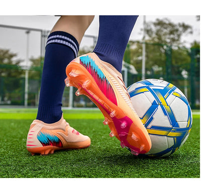 New Men Football Boots Shoes Soccer Match Training Soccer Shoes Non-Slip Cleats Long Spikes FG Ultralight Outdoor Drop Shipping