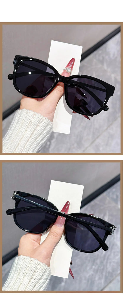 New Korean Style Square and Round Frame Casual Commuting Fashion Sunglasses for Women DS-8235
