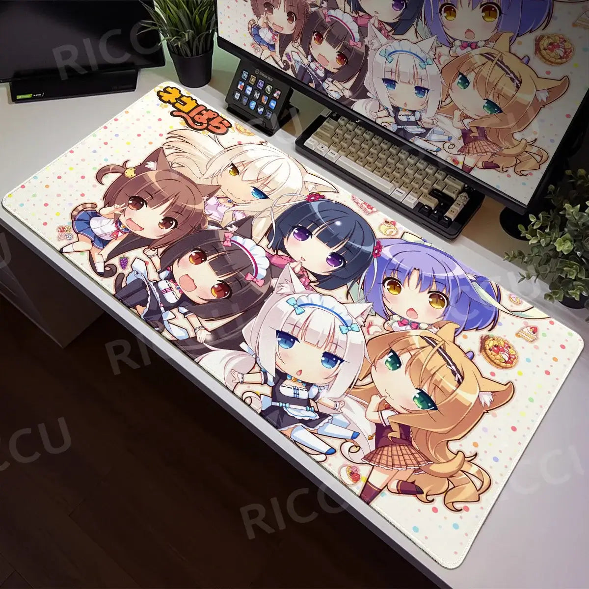 Nekopara XXL Home HD Γραφείο υπολογιστή Ποντίκι Anime Μεγάλο μαξιλάρι ποντικιού Γραφείο Φορητός υπολογιστής Επιτραπέζιος υπολογιστής Αξεσουάρ παιχνιδιών Τεχνολογία
