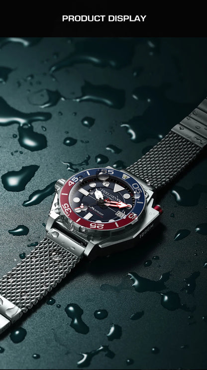 FeelNever New Top brand Men Luxury Watch 1000m Waterproof BGW9 Super luminous relogios masculinos Automatic Mechanical Watches