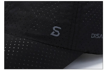 Men Women Mesh Moisture-Waging Quick Dry Baseball Cap Male Summer Female Originality Adjustable Breathable Sun Visor Fishing Hat