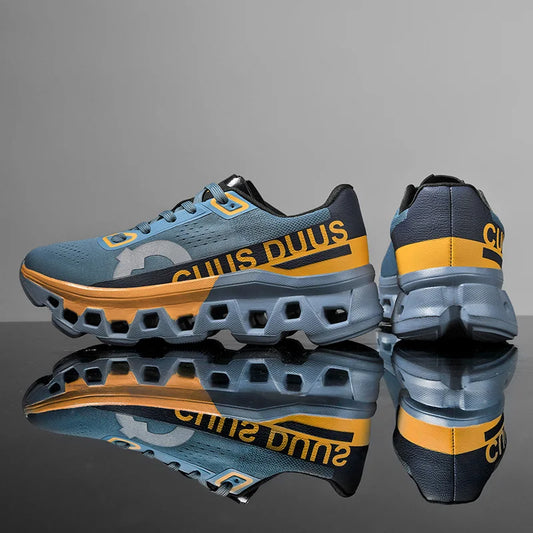 Men's Running Shoes Off-Road Cushioning Jogging Non-Slip Breathable Mesh Luxury Outdoor Couple Trainer Race Sneakers