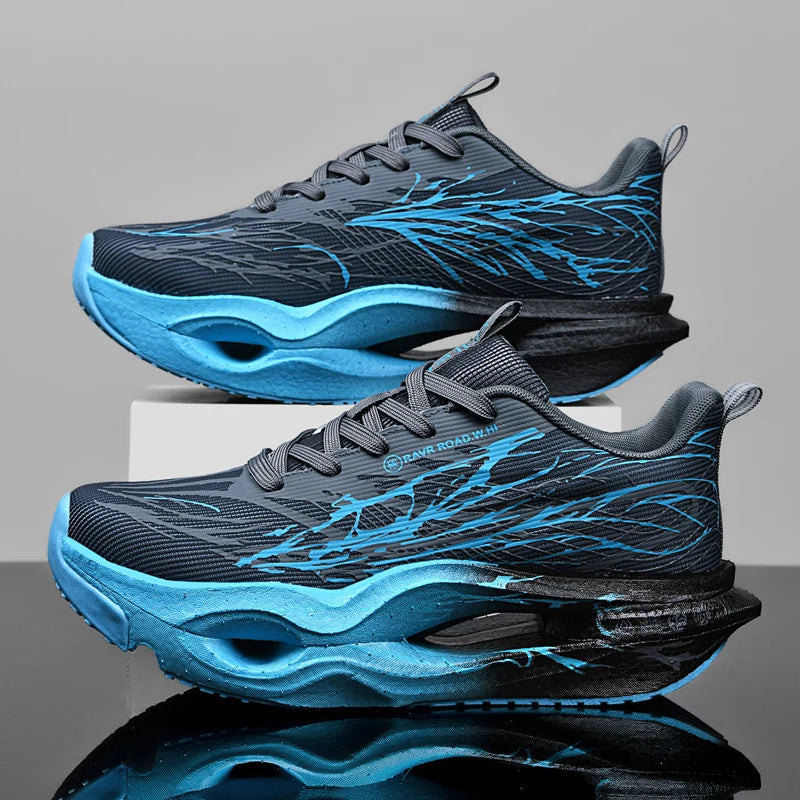 Men Women Ultra Light Carbon Plate Running Shoes Breathable Mesh Upper Soft Midsole Rubber Outsole for Running Training Sneakers